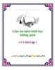 Giáo án môn hình học không gian ( Có bài tập )