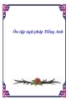 Ôn tập ngữ pháp Tiếng Anh