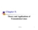 Chapter 5: Theory and Applications of Transmission Lines