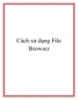Cách sử dụng File Browser