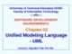 Software delelopment enviroments - Unified Modeling Language - ULM - Fundamentals