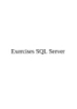 Exercises SQL Server 