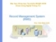 Record Management System (RMS)