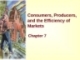 Consumers, Producers, and the Efficiency of Markets