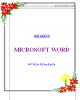Bài giảng MicroSoft Word