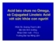 Acid béo chưa no Omega và Cojugated Linoleic Acid với sức khỏe con người - PGS.TS. Dương Thanh Liêm