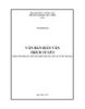 Giáo trình Văn bản Hán văn trích truyền - Võ Minh Hải