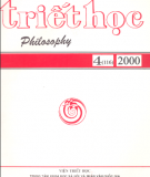 Tạp chí Triết học Số 4 (116), Tháng 8 - 2002