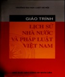 Giáo trình Lịch sử nhà nước và pháp luật Việt Nam: Phần 1 - NXB Công an nhân dân