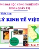 Bài giảng Địa lý kinh tế Việt Nam: Bài mở đầu - GV Trần Thu Hương