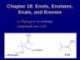 Lecture Organic chemistry - Chapter 18: Enols, enolates, enals, and enones