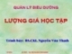 Bài giảng Quản lý điều dưỡng: Lượng giá học tập - BS.CKI. Nguyễn Văn Thịnh