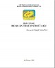 Bài giảng Hệ quản trị cơ sở dữ liệu: Phần 1 - KS. Nguyễn Vương Thịnh