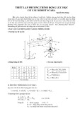 THIẾT LẬP PHƯƠNG TRÌNH ĐỘNG LỰC HỌC  CƠ CẤU ROBOT SCARA 