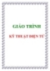 Giáo trình Kỹ thuật điện tử