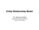 Bài giảng Entity - Relationship Model - Đặng Trần Khánh