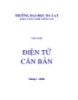 Giáo trình Điện tử căn bản - ĐH Đà Lạt