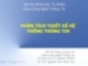 Bài giảng Phân tích thiết kế hệ thống thông tin: Chương III (phần 2) - ThS. Nguyễn Trần Minh Thư
