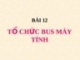 Bài giảng Cấu trúc máy tính - Bài 12: Tổ chức Bus máy tính