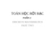 Bài giảng Toán học rời rạc - Phần 2