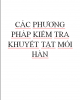 Các phương pháp kiểm tra khuyết tật mối hàn