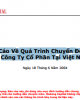 Báo cáo về quá trình chuyển đổi thành công ty Cổ phần tại Việt Nam - Mekong Capital