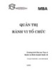 Chương trình đào tạo Thạc sĩ Quản trị kinh doanh quốc tế: Quản trị hành vi tổ chức