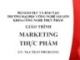 Giáo trình Markeing thực phẩm - ThS. Trần Phi Hoàng