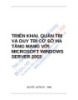 Ebook Triển khai, quản trị và duy trì cơ sở hạ tầng mạng với Microsoft Windows Server 2003