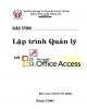 Giáo trình Lập trình quản lý với Microsoft Office Access - Huỳnh Tôn Nghĩa