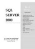 Ebook SQL Sever 2000 - Phạm Thị Hoàng Nhung