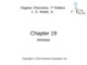Lecture Organic chemistry: Chapter 19 - L. G. Wade, Jr.