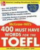 Ebook 400 Must-Have Words for the TOEFL