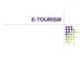 Bài giảng E-Tourism