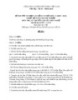 Đề thi tốt nghiệp cao đẳng nghề khoá 3 (2009-2012) - Nghề: Kế toán doanh nghiệp - Môn thi: Lý thuyết chuyên môn nghề