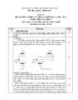 Đáp án đề thi tốt nghiệp cao đẳng nghề khóa 3 (2009-2012) - Nghề: Điện dân dụng - Môn thi: Lý thuyết chuyên môn nghề - Mã đề thi: DA ĐDD–LT18