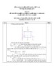 Đáp án đề thi tốt nghiệp cao đẳng nghề khóa 3 (2009-2012) - Nghề: Điện tử công nghiệp - Môn thi: Lý thuyết chuyên môn nghề - Mã đề thi: ĐA ĐTCN-LT30