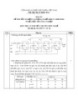 Đáp án đề thi tốt nghiệp cao đẳng nghề khóa 3 (2009-2012) - Nghề: Điện tử công nghiệp - Môn thi: Lý thuyết chuyên môn nghề - Mã đề thi: ĐA ĐTCN-LT26