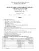 Đề thi tốt nghiệp cao đẳng nghề khóa 3 (2009-2012) - Nghề: Kế toán doanh nghiệp - Môn thi: Thực hành nghề - Mã đề thi: KTDN-TH12