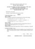 Đề thi tốt nghiệp cao đẳng nghề khóa 3 (2009-2012) - Nghề: Quản trị cơ sở dữ liệu - Môn thi: Lý thuyết chuyên môn nghề - Mã đề thi: QTCSDL-LT40 (kèm đáp án)