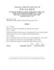 Đề thi tốt nghiệp cao đẳng nghề khóa 3 (2009-2012) - Nghề: Quản trị doanh nghiệp vừa và nhỏ - Môn thi: Lý thuyết chuyên môn nghề - Mã đề thi: QTDNVVN-LT07