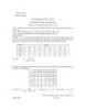 Đề thi và đáp án giữa kỳ năm học 2011-2012 môn Kỹ thuật đo lường trong dệt may